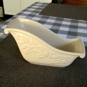 Longaberger Ivory Candy Dish